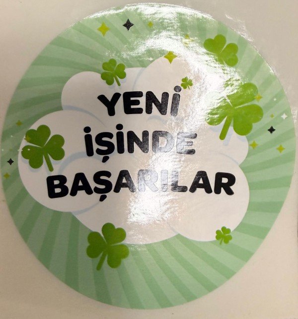 Yeni İşinde Başarılar Stiker